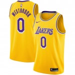 Los Angeles Lakers Trikot Russell Westbrook 0 Nike 2022-23 Icon Edition Gold Swingman - Herren